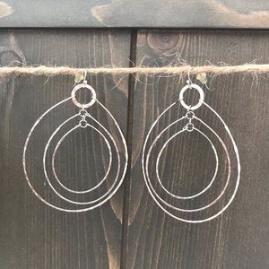 Large Multi-Circle Dangle Earrings